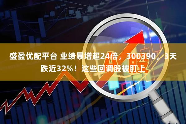 盛盈优配平台 业绩暴增超24倍，300390，3天跌近32%！这些回调股被盯上